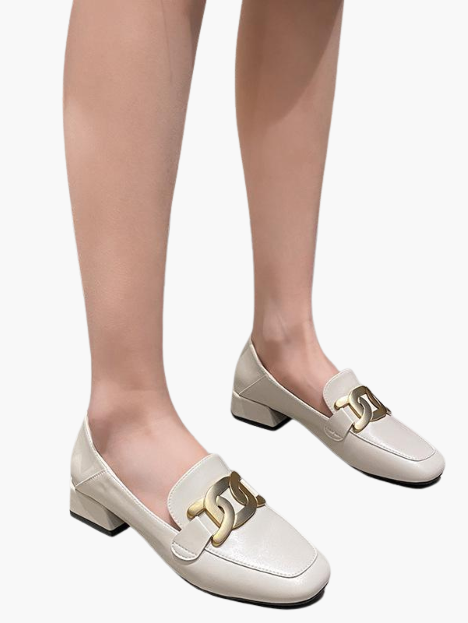 Femme Orthopedic Loafers avec Block Heel pour All-Day Comfort