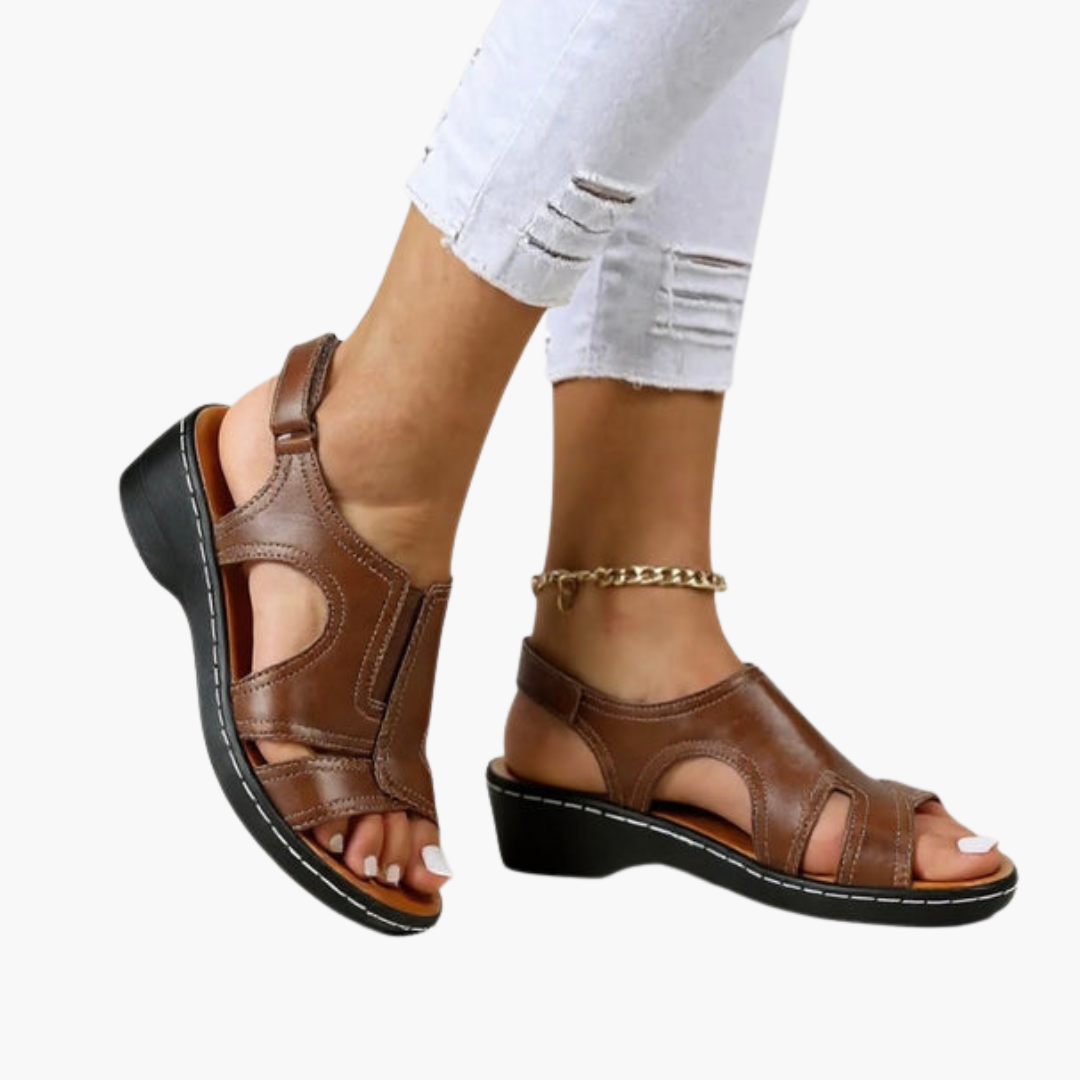 Sandalias para mujer con suela acolchada y tiras ajustables