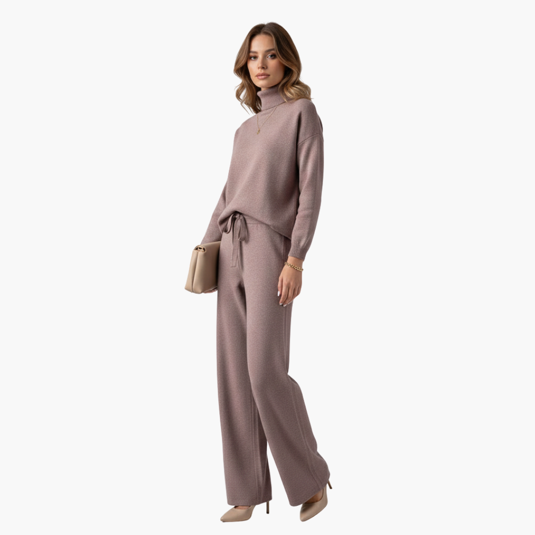 Ensemble femme deux pièces avec col montant