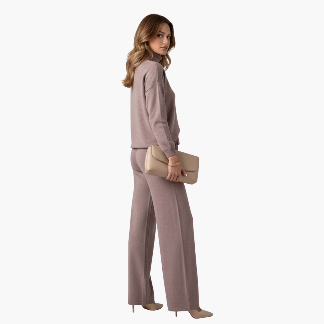 Ensemble femme deux pièces avec col montant