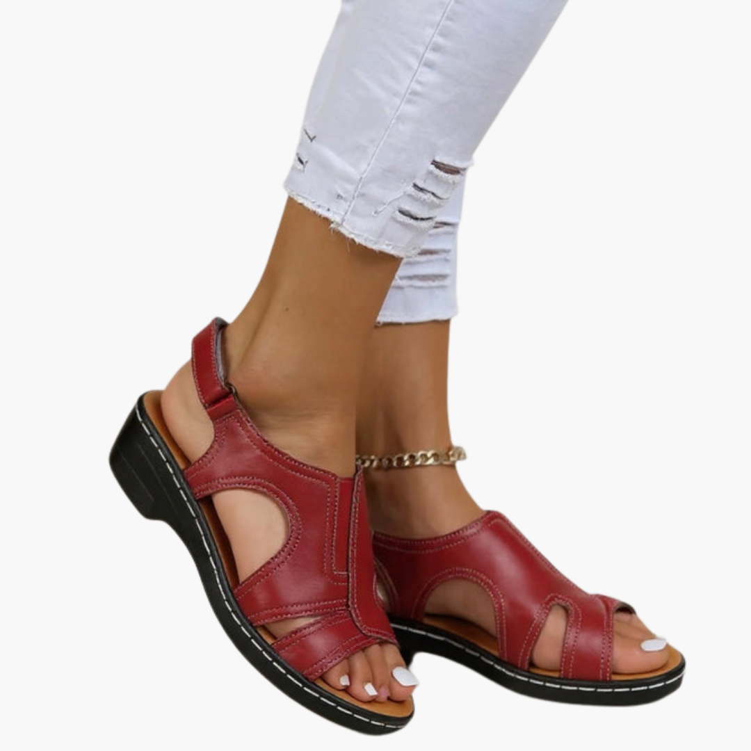 Sandalias para mujer con suela acolchada y tiras ajustables