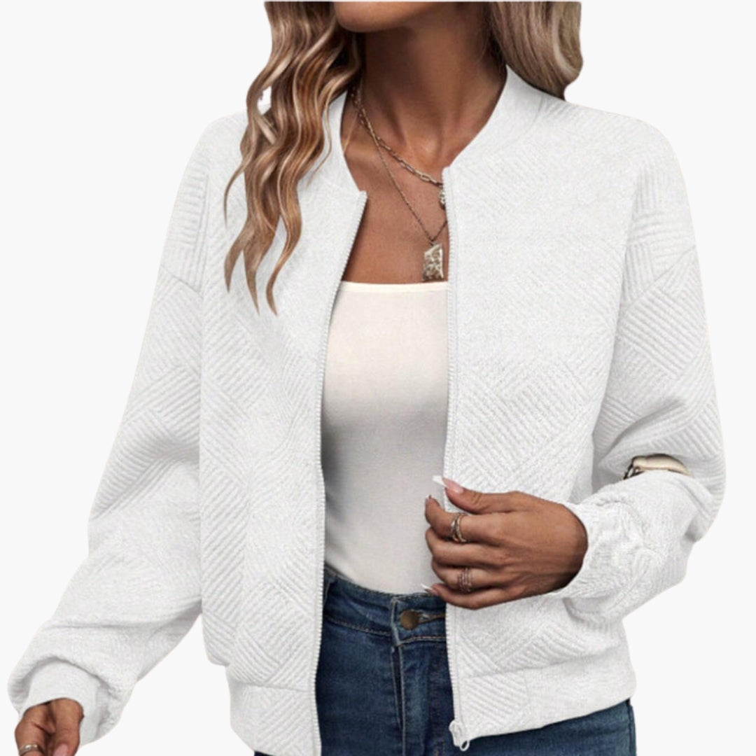 Blouson Bombardier Femme à Surface Matelassée