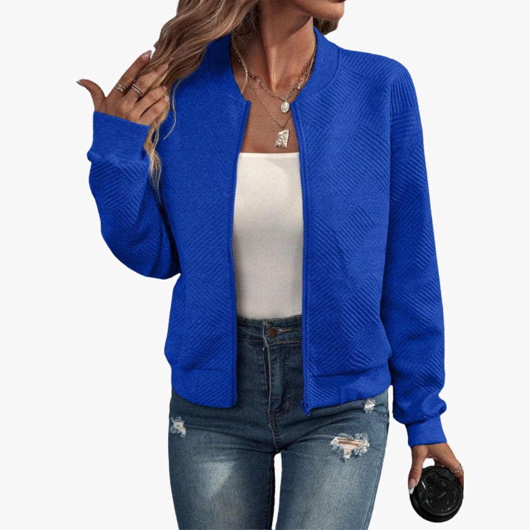 Blouson Bombardier Femme à Surface Matelassée