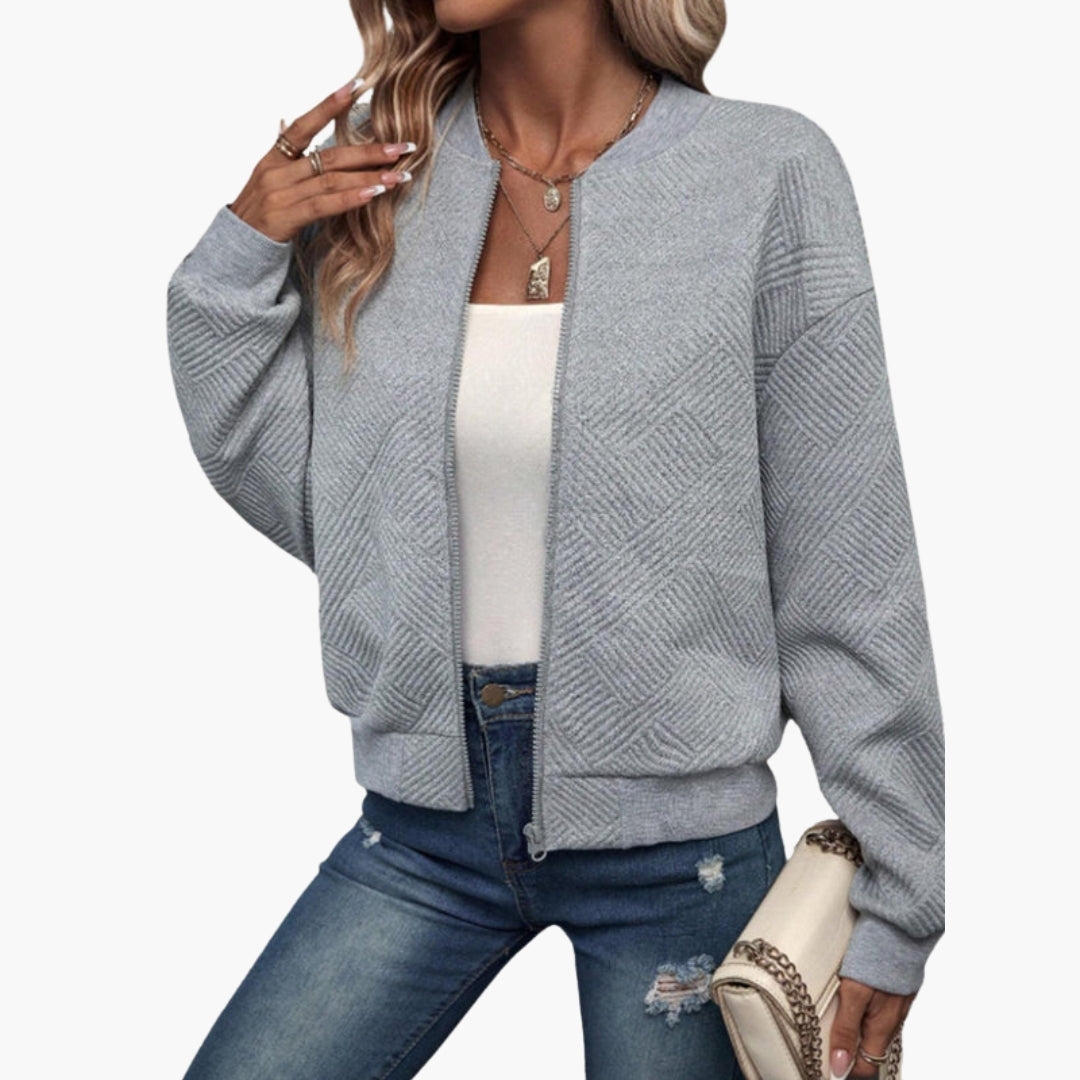 Blouson Bombardier Femme à Surface Matelassée