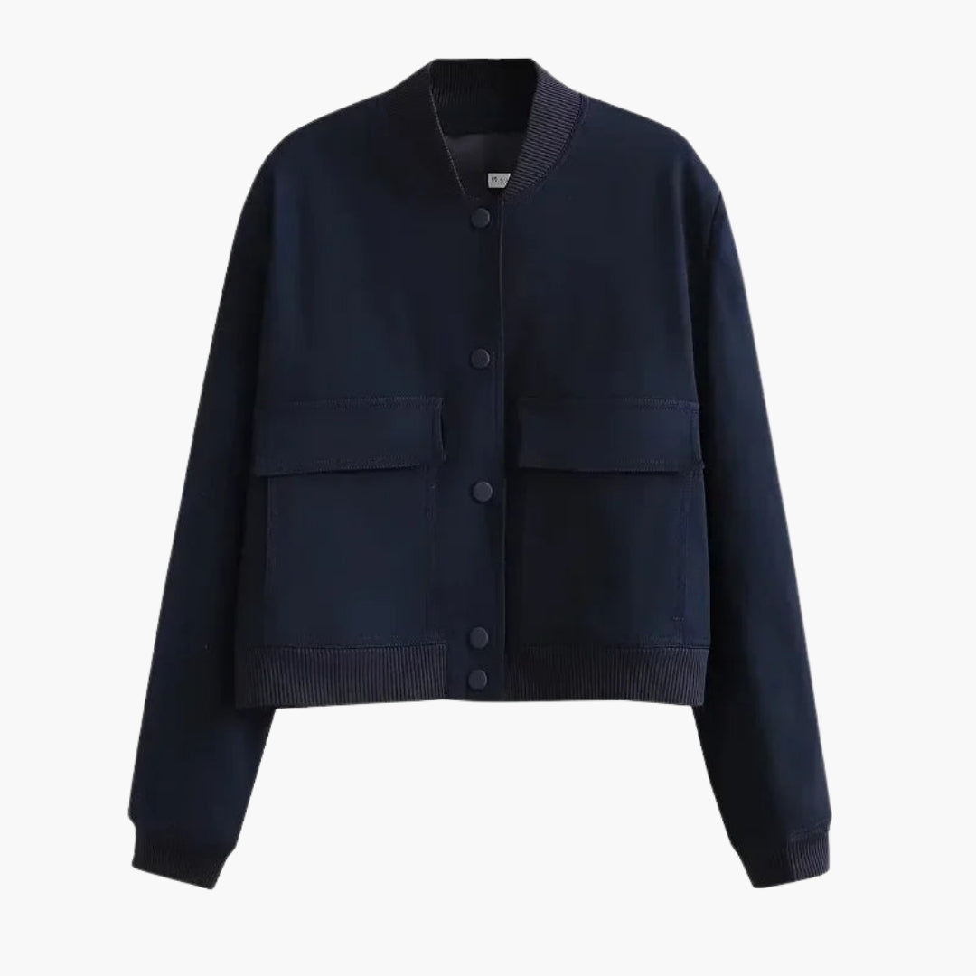 Damen Bomberjacke mit großen Fronttaschen