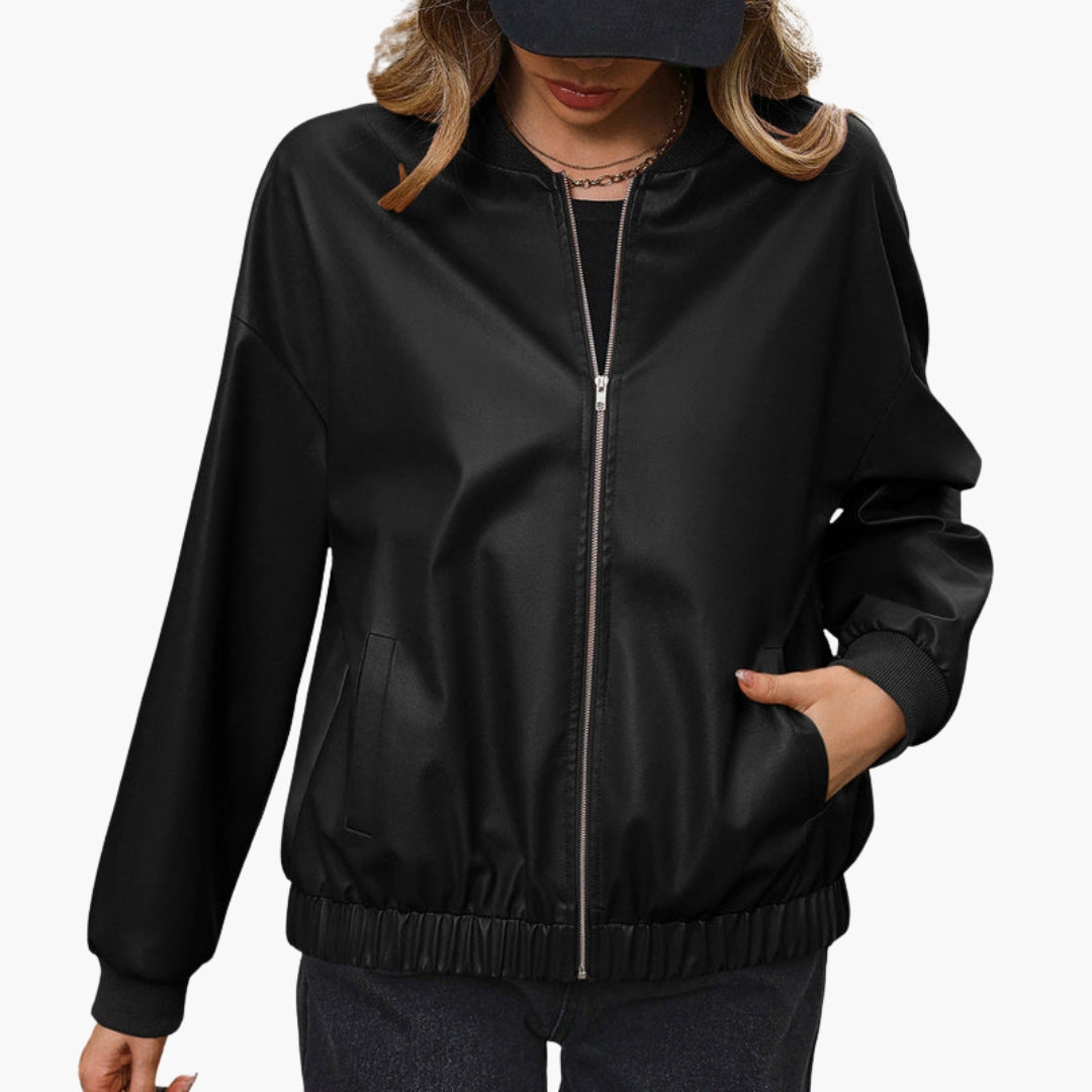 Blouson Bomberjacke für Damen mit Seitentaschen