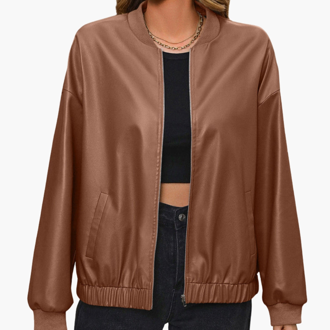 Blouson Bomberjacke für Damen mit Seitentaschen