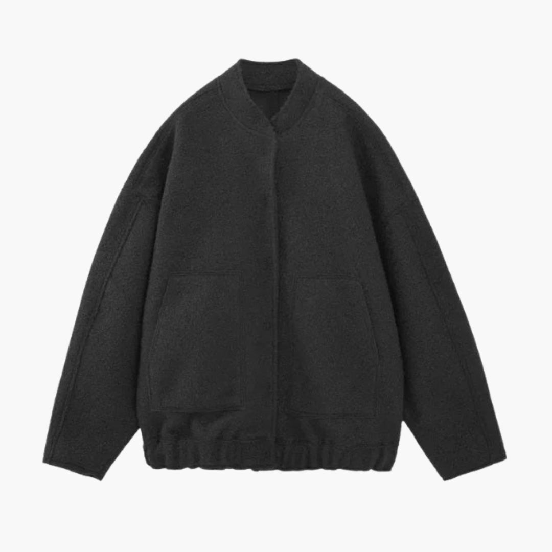 Blouson bomber femme à grandes poches plaquées