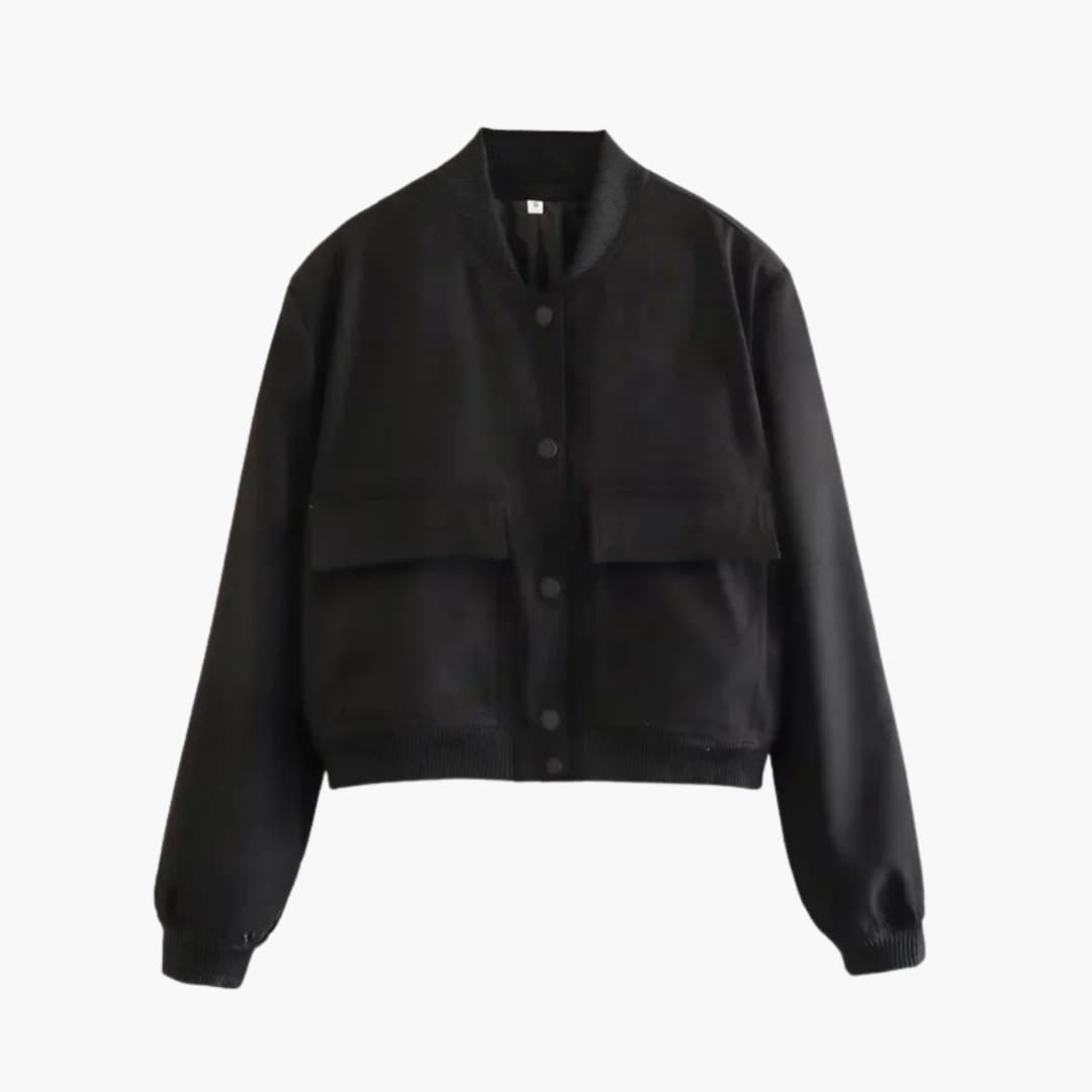 Blouson bomber femme en velours avec fermeture zippéev