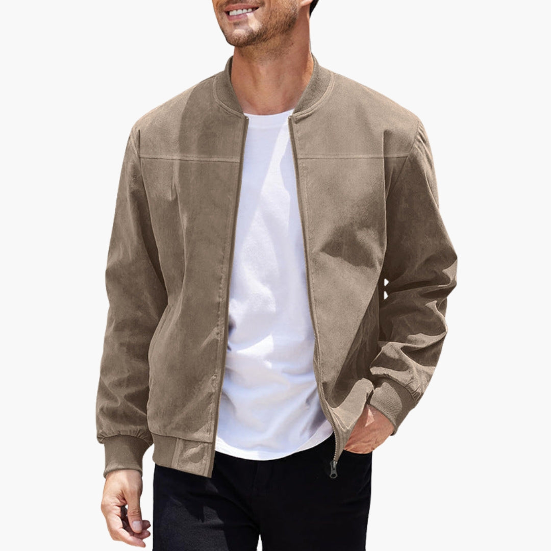 Blouson bomber til mænd med sporty pasform og sidelommer