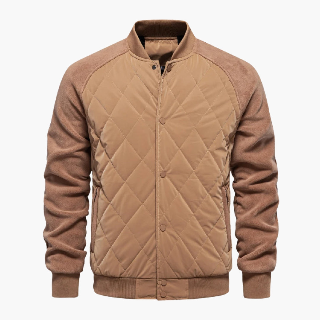 Cazadora bomber hombre con cuerpo acolchado