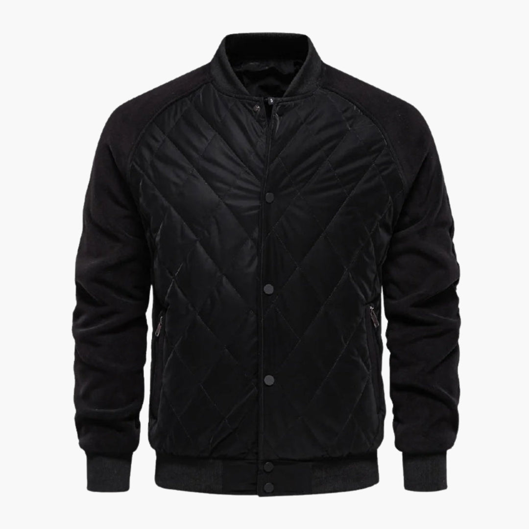 Cazadora bomber hombre con cuerpo acolchado