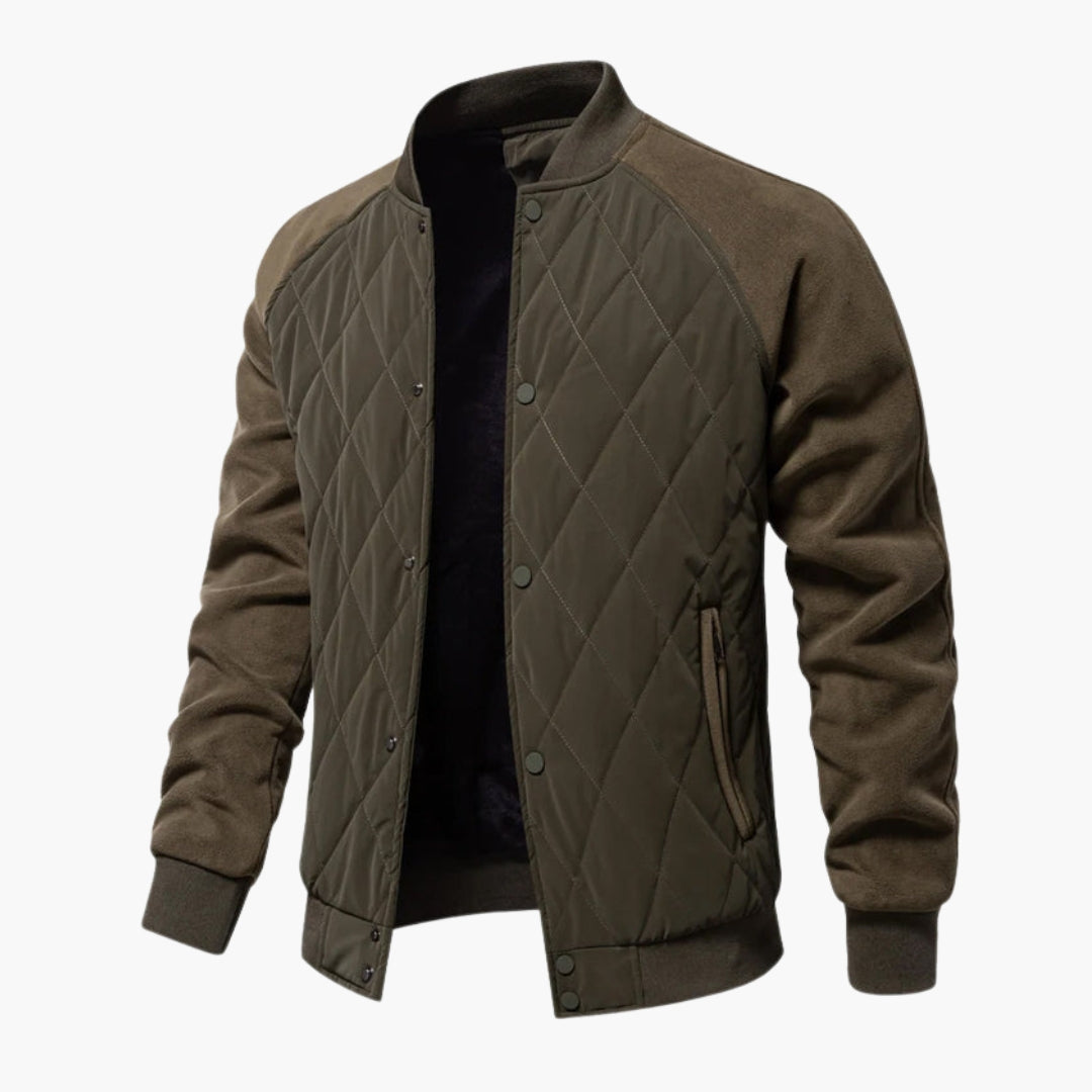 Cazadora bomber hombre con cuerpo acolchado