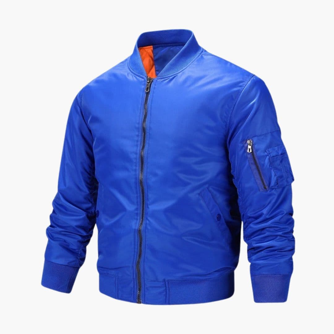 Blouson bomber homme avec poche sur manche