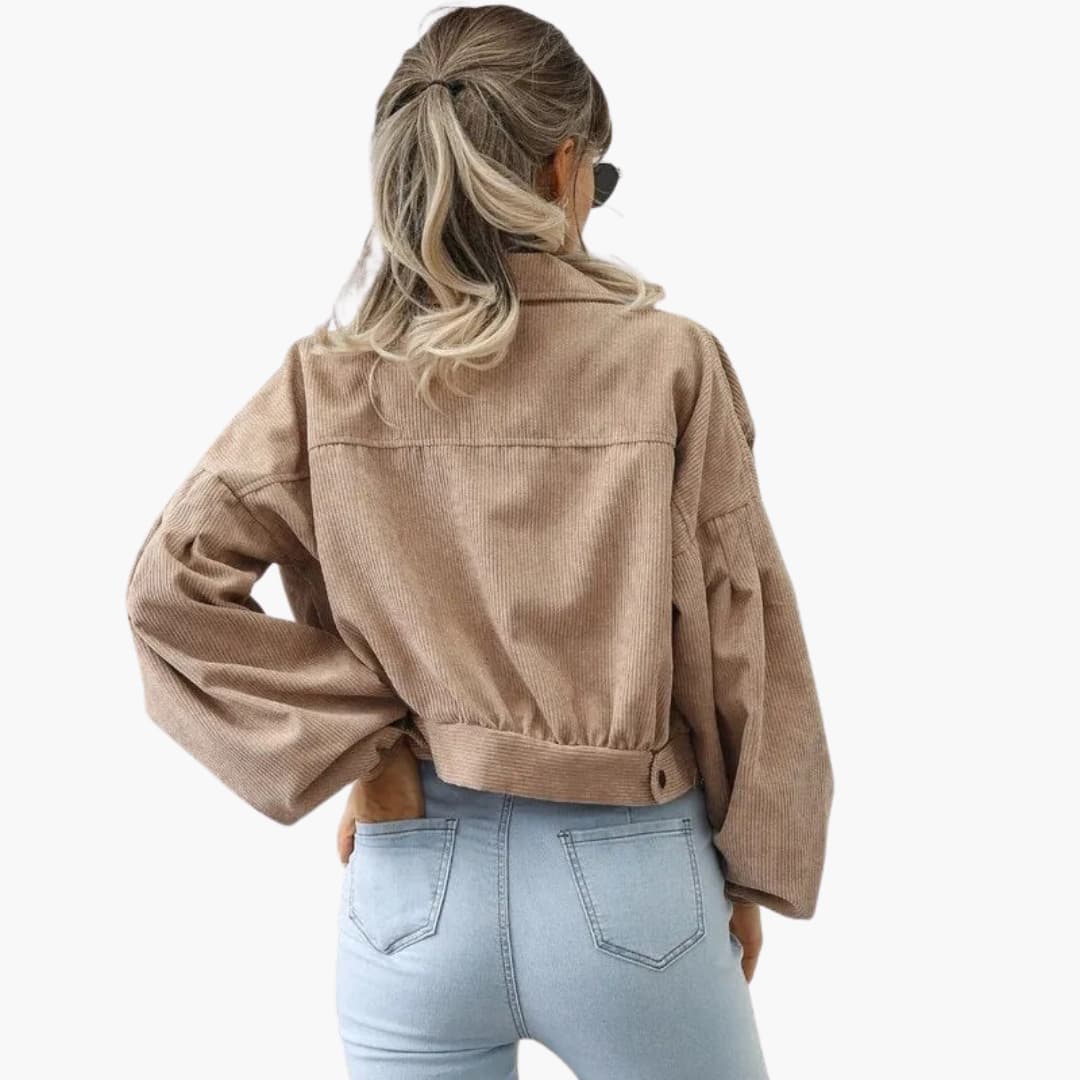 Blouson bomber Femmes avec fermeture zippée et finitions côtelées