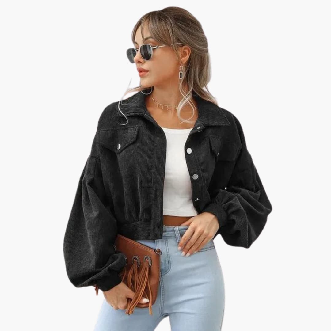 Blouson bomber Femmes avec fermeture zippée et finitions côtelées
