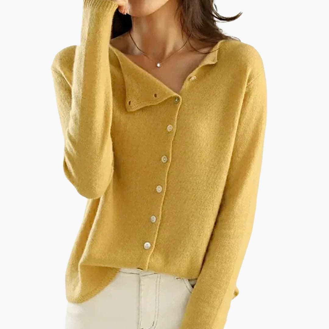 Cardigan Femme en Maille avec Manches Longues