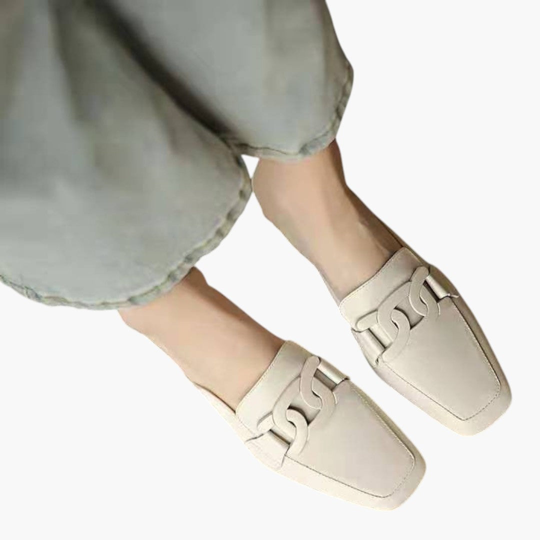 Chaussures Femme Mocassins a Semelle Orthopédique et Forme Plate