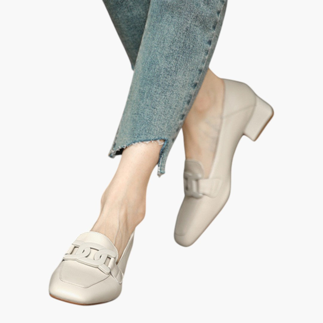 Chaussures Femme Mocassins a Semelle Orthopédique et Forme Plate