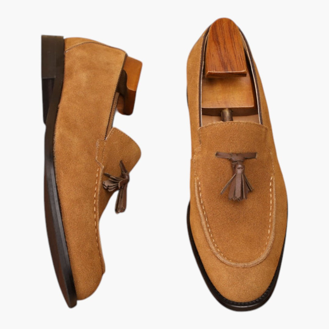 Chaussures Homme Loafers avec Gland et Semelle Caoutchouc