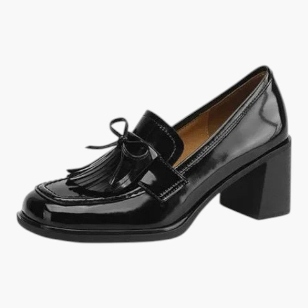 Buty damskie na słupku z gumową podeszwą
