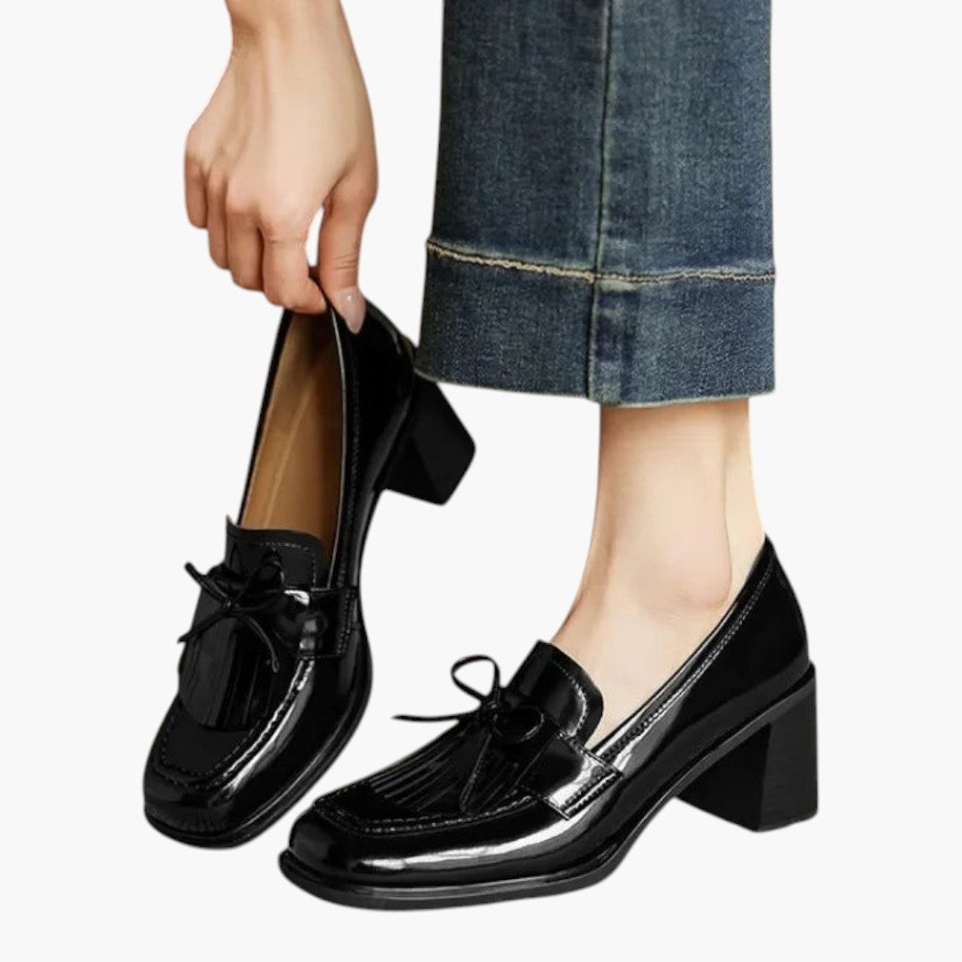 Buty damskie na słupku z gumową podeszwą