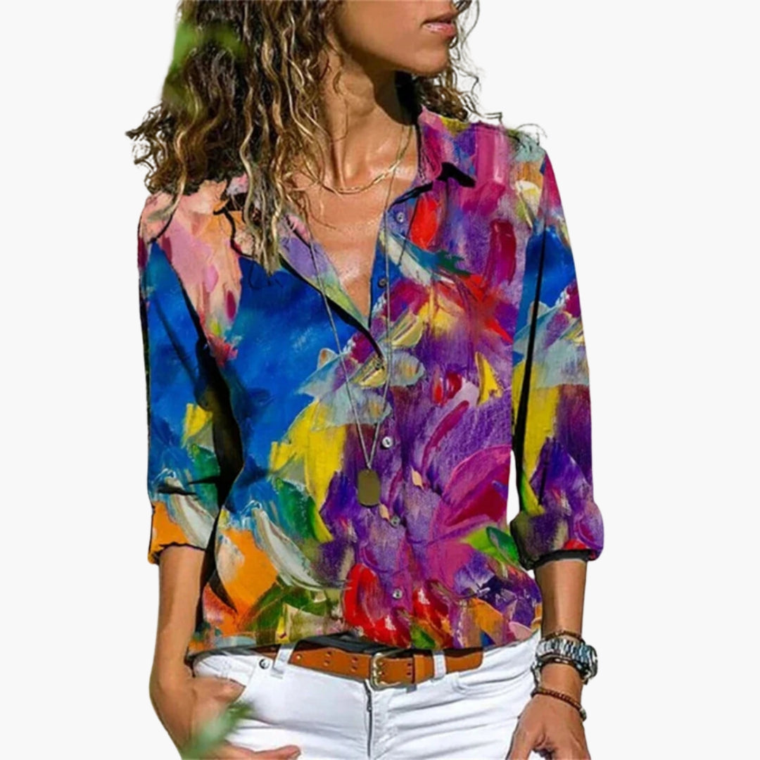 Chemise Femme avec Col et Fermeture Boutonnée