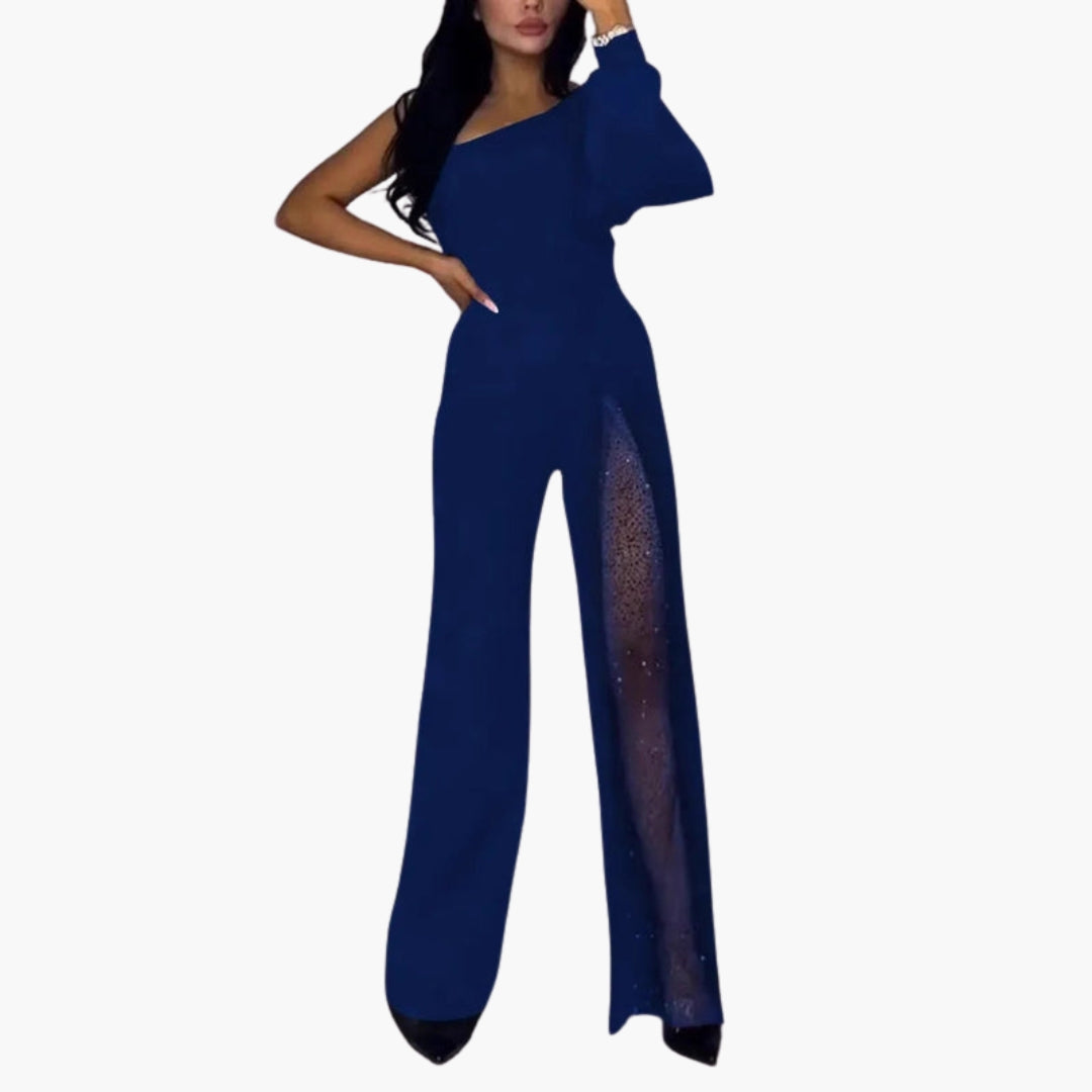 Combinaison femme asymétrique une épaule