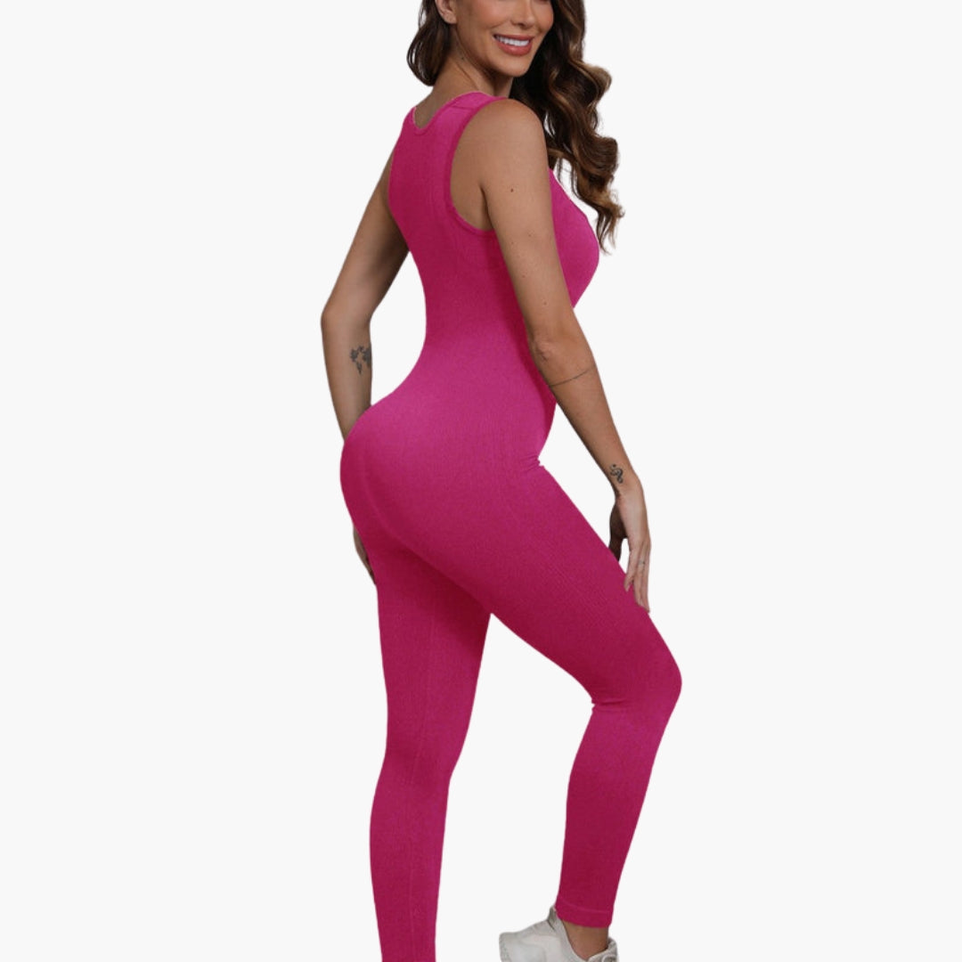 Combinaison pantalon femme sans manches à larges bretelles