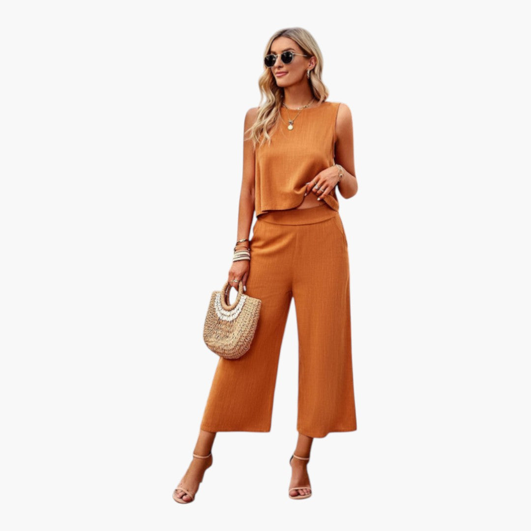 Combinaison pour femmes avec haut sans manches