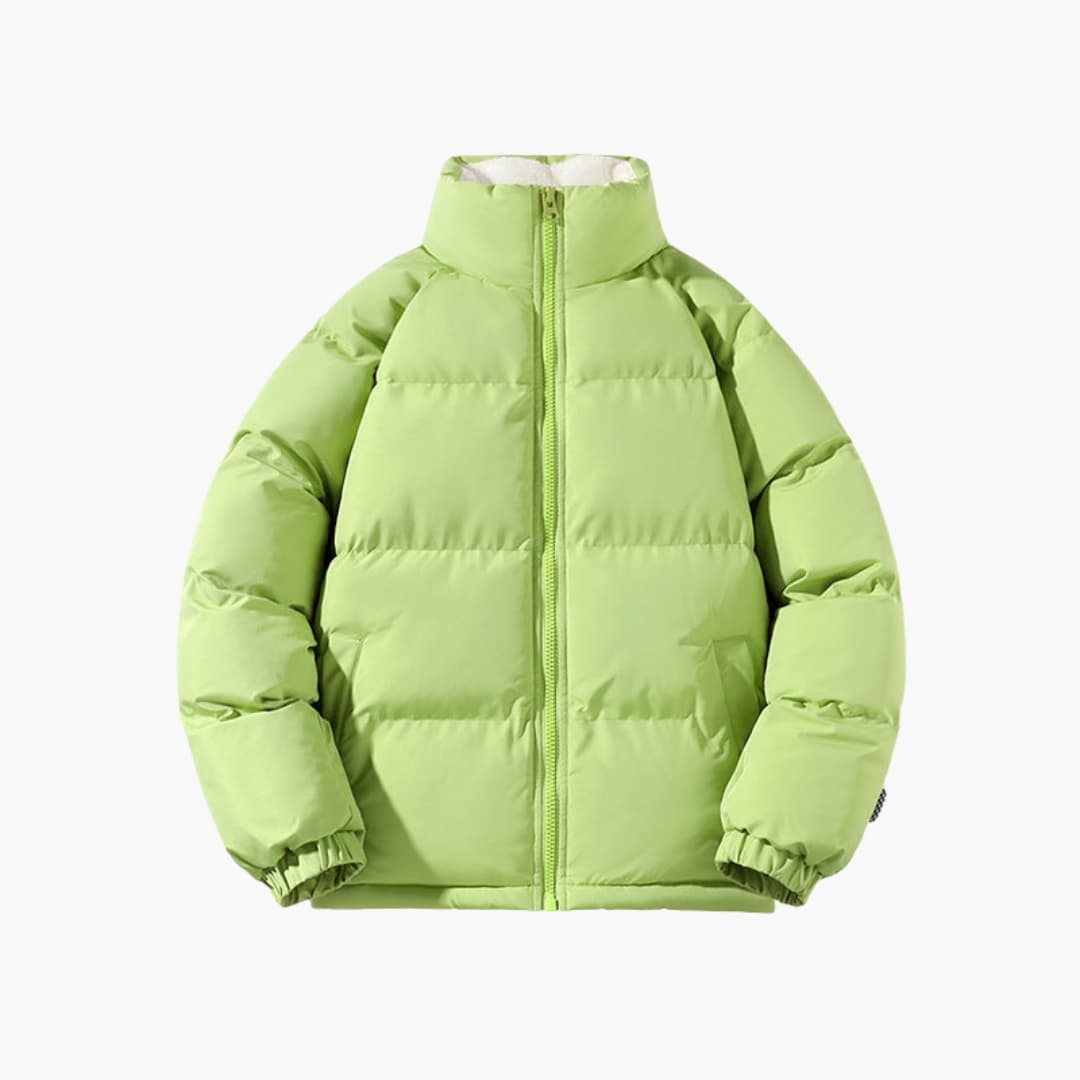 Chaqueta acolchada para hombre con cuello alto y bolsillos laterales