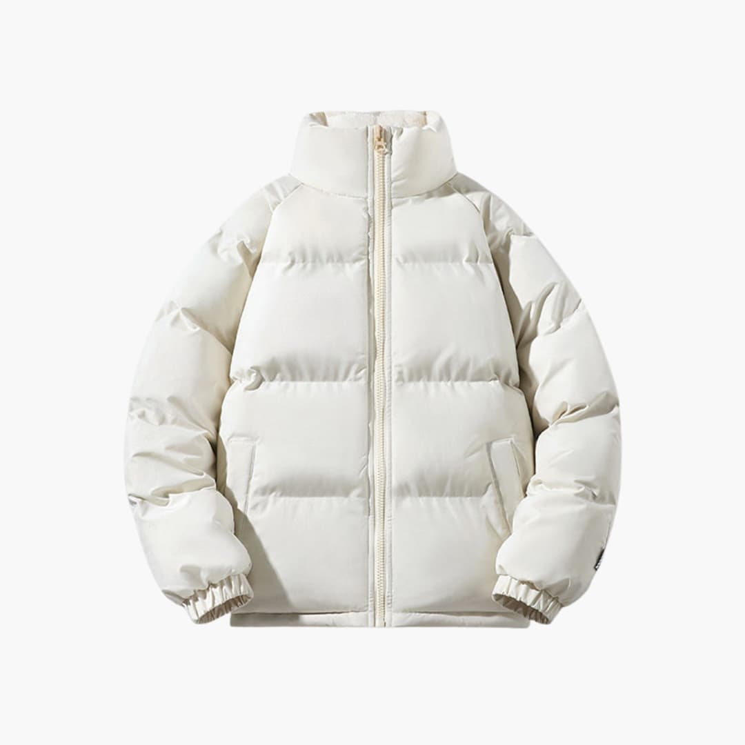 Chaqueta acolchada para hombre con cuello alto y bolsillos laterales