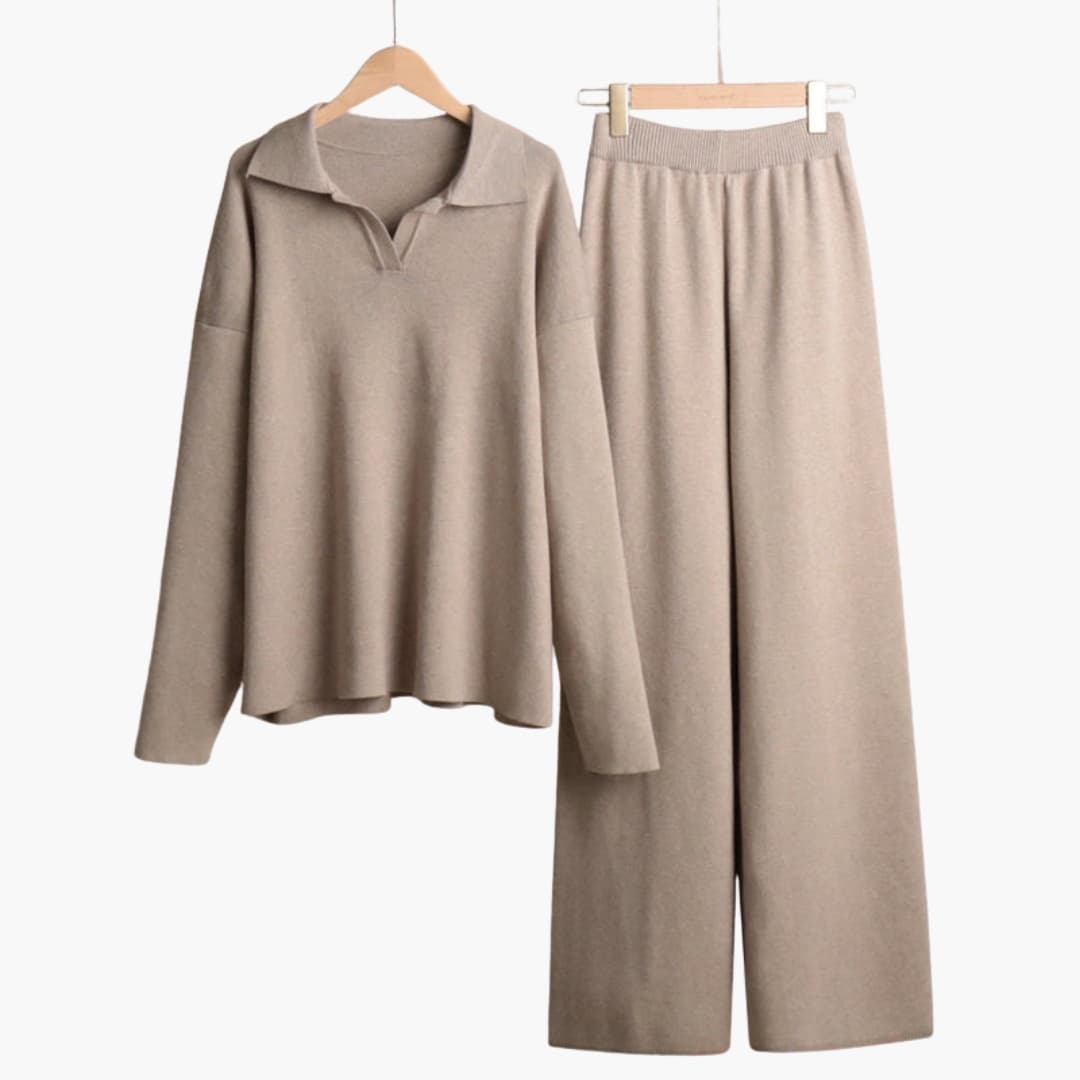 Ensemble Loungewear Femme avec Pull Oversize et Pantalon Large