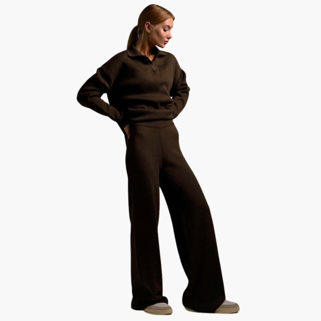 Ensemble Loungewear Femme avec Pull Oversize et Pantalon Large