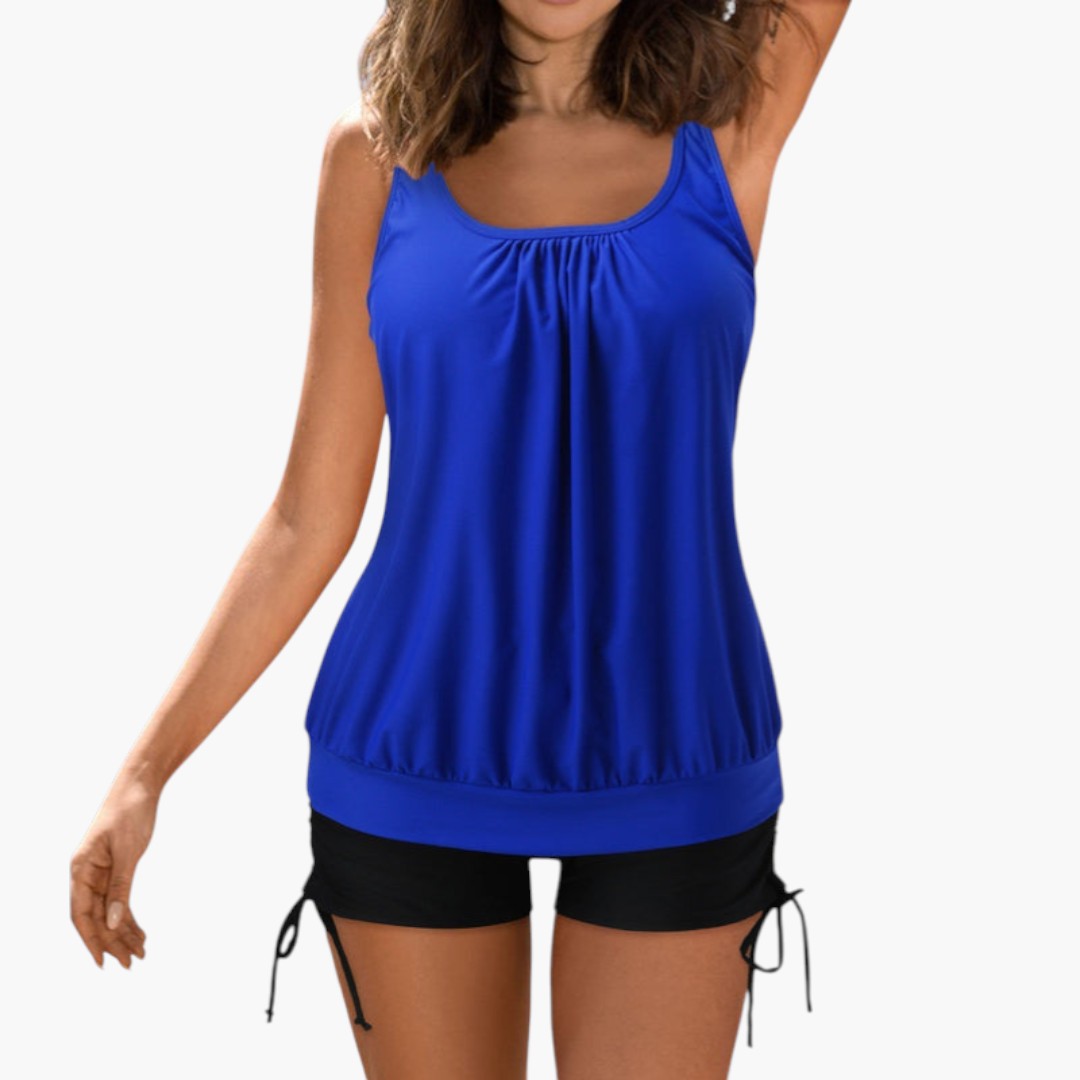 Tankini-Set für Damen mit tropischem Muster