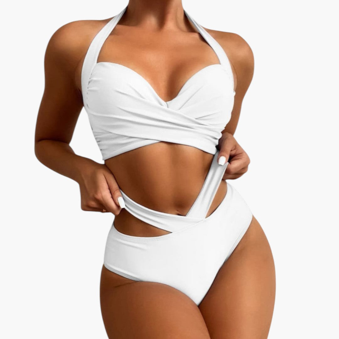Ensemble bikini femme avec haut gainant
