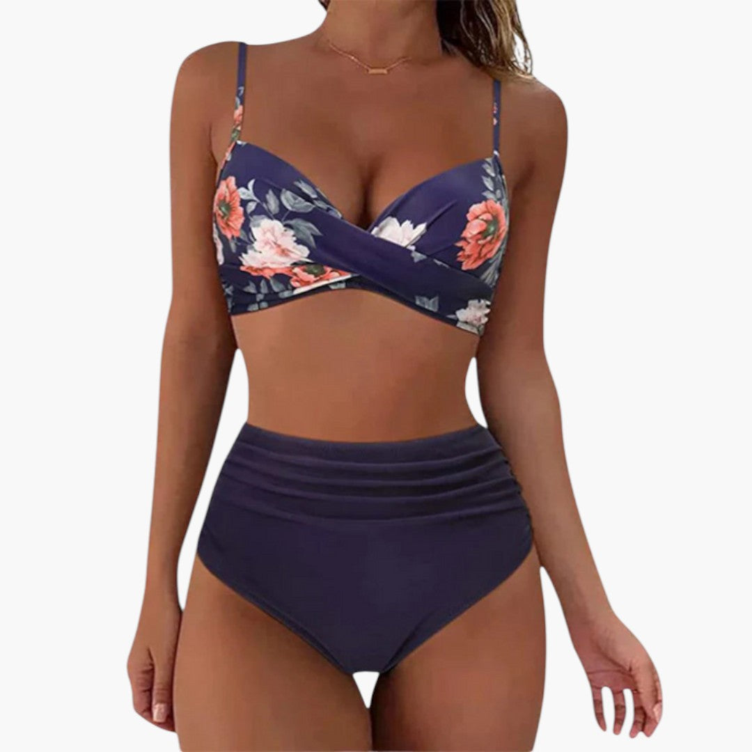 Bikini-Set für Damen mit Blumenmuster