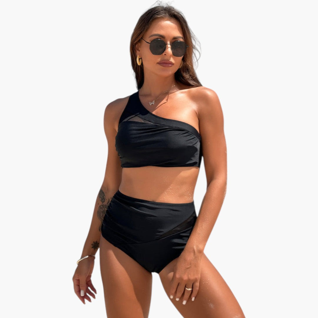 Ensemble bikini femmes avec haut asymétrique
