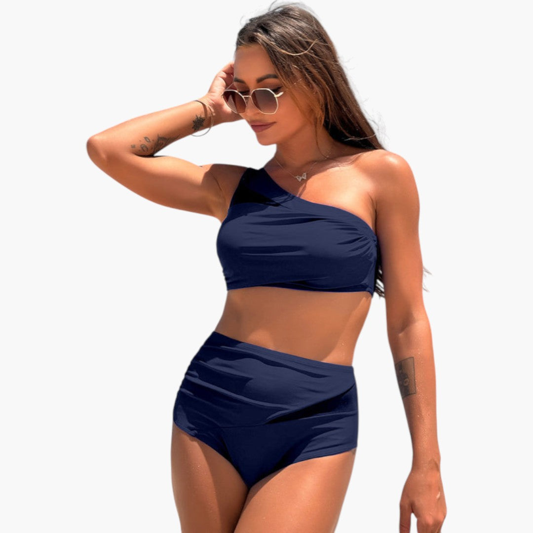Ensemble bikini femmes avec haut asymétrique