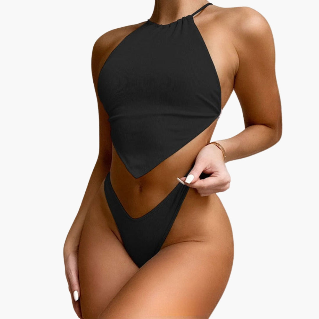 Conjunto de biquíni para mulheres com top de triângulo