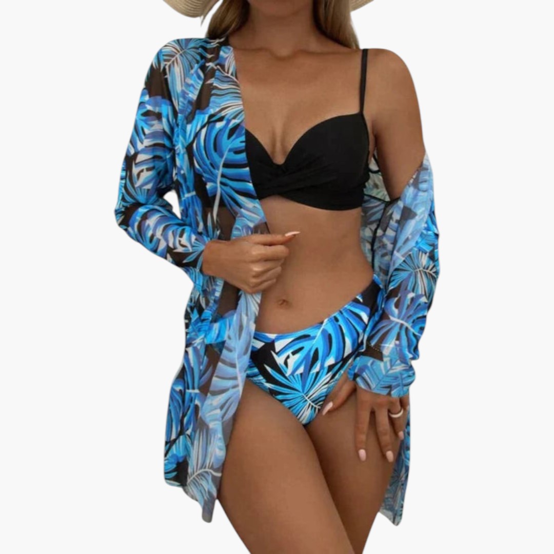 Ensemble bikini pour femmes a bas taille haute