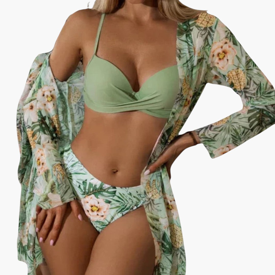 Ensemble bikini pour femmes a bas taille haute