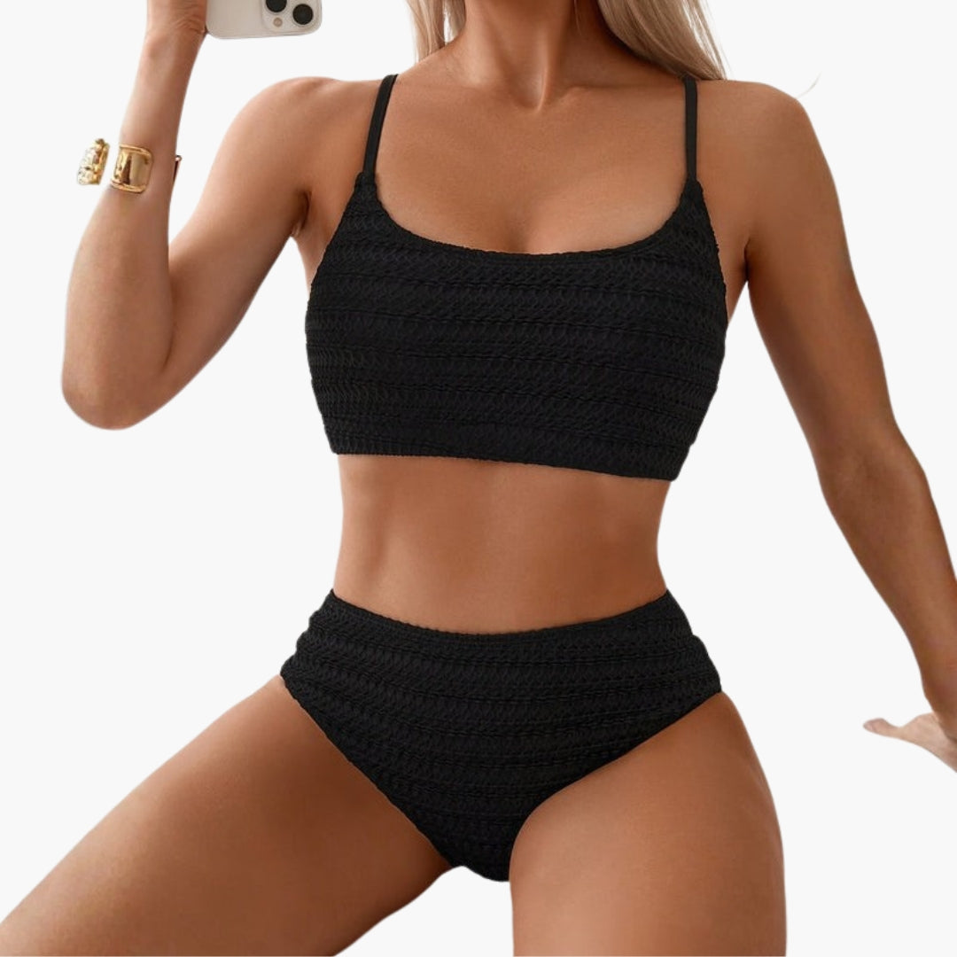 Ensemble bikini pour femmes avec bas taille haute