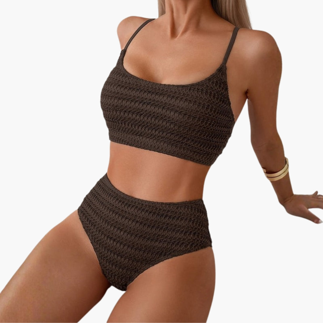 Ensemble bikini pour femmes avec bas taille haute