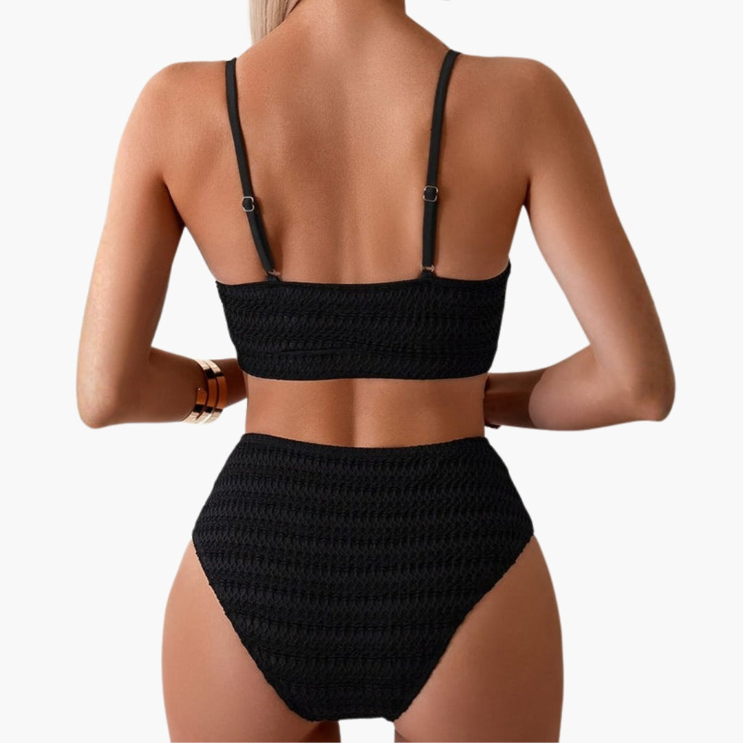 Ensemble bikini pour femmes avec bas taille haute