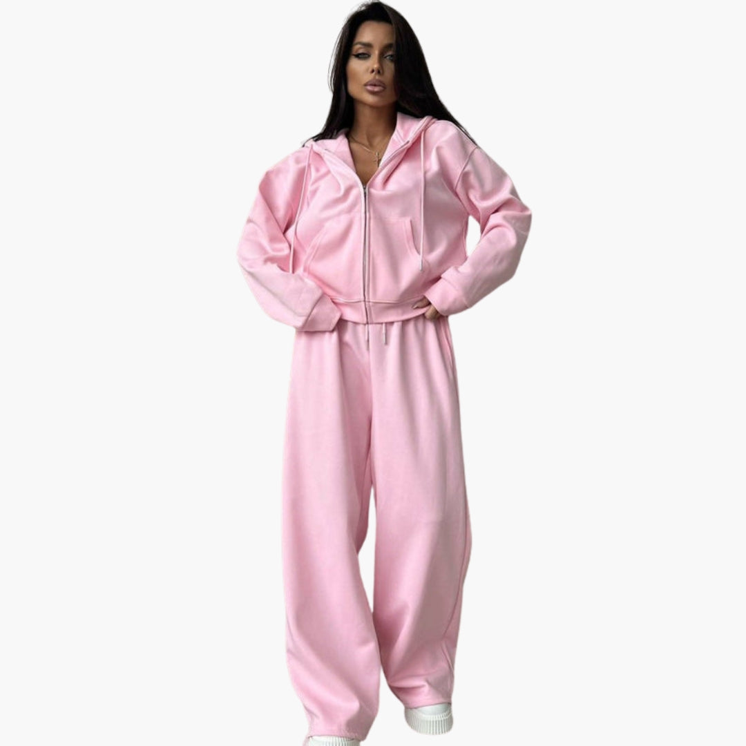 Conjunto deportivo para mujer con chaqueta con capucha