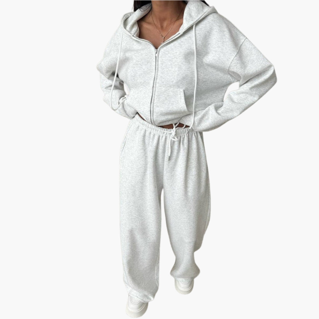Conjunto deportivo para mujer con chaqueta con capucha