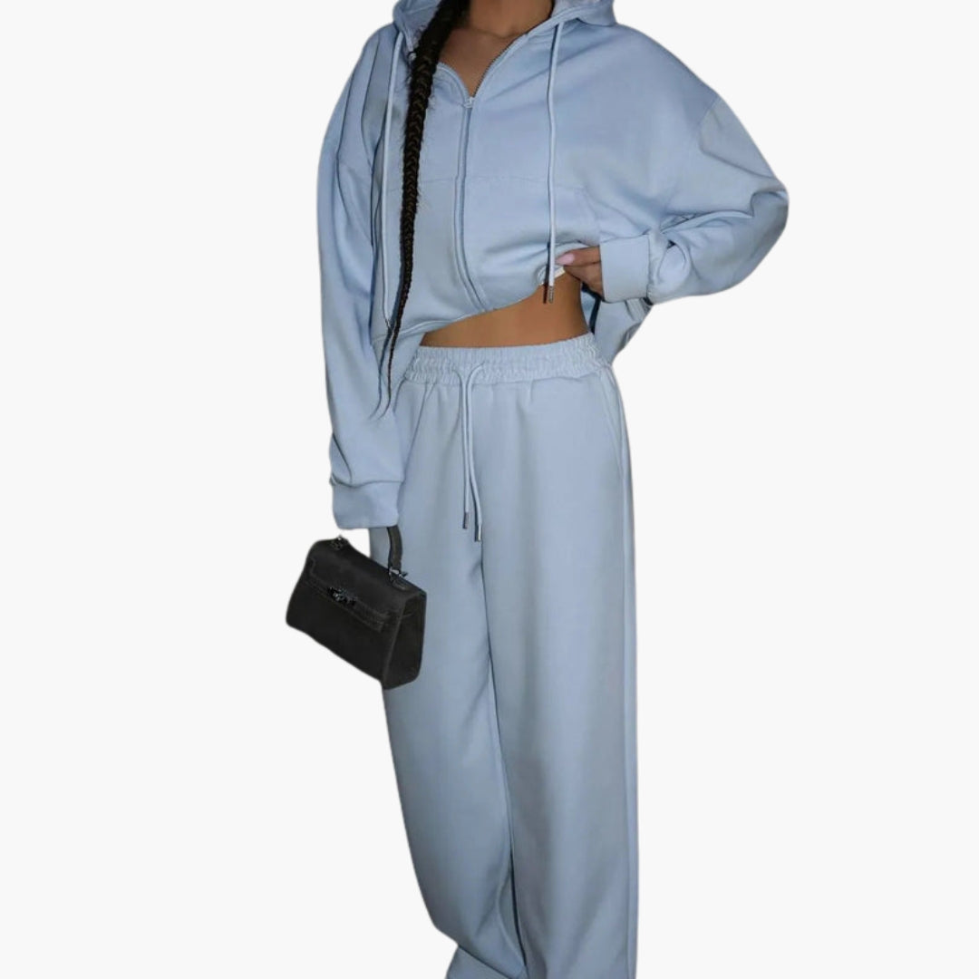 Conjunto deportivo para mujer con chaqueta con capucha