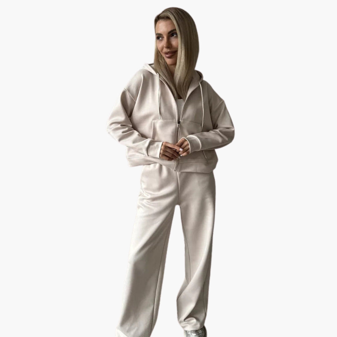 Conjunto deportivo para mujer con chaqueta con capucha