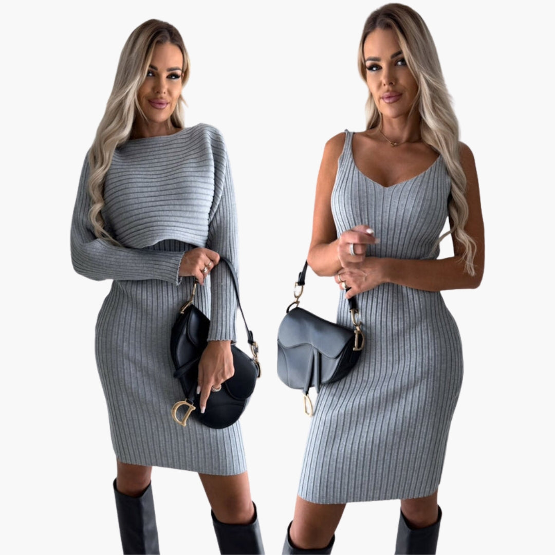 Damenzweiteiler mit ärmellosem Kleid